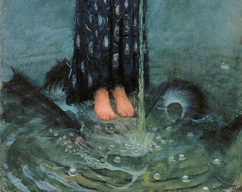 Circe Invidiosa by John William Waterhouse 1892 Giclee Etsy