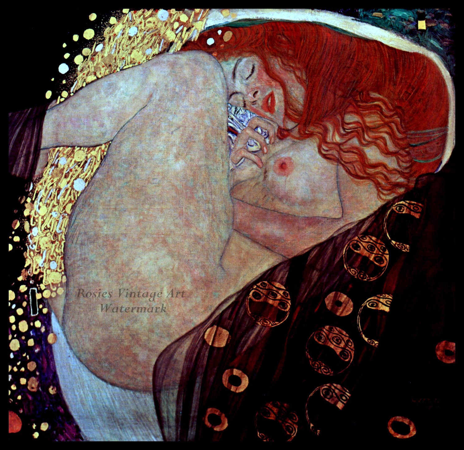 Gustav Klimt DANAE 1907 Giclee Art Print Danae Klimt Print