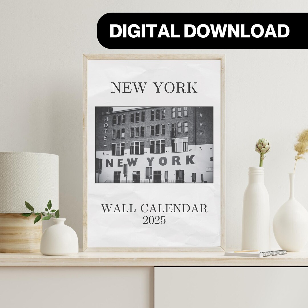 2025 Wall Calendar - Minimalist Annual Planner, Yearly Planner ...