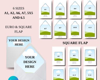 DIY Custom Envelope Liner, Customized Envelope Liner Insert Printable Template, Digital Download PDf, Drag and Drop Envelope Liner Template
