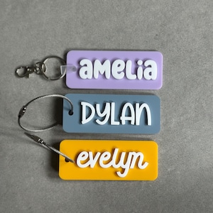 Benutzerdefinierter Name Schlüsselbund für Lunch Box Tag Personalisierte Kinder Name Schlüsselbund Geschenk für Windeltasche Tag Benutzerdefinierte niedliche Schlüsselbund Geschenk für erste Mal Mama