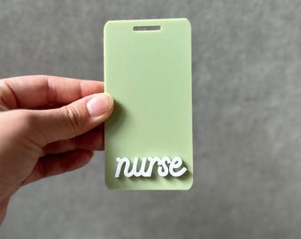 Custom Badge Buddy for Nurse Badge Buddies Personalized Badge Reel for Medical Professional Acrylic Badge Backer Gift for RN Badge Buddy