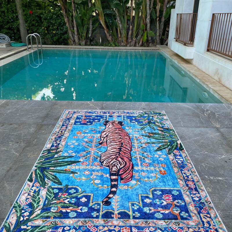 Tiger Rug - Etsy