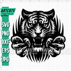 Tiger Scratch Claw svg, Wild Big Cat Cutfile, Bob Cat Stencil, Puma Clipart, Zoo Crew Shirt png, Jungle Animal, Safari Life, Woodland Forest