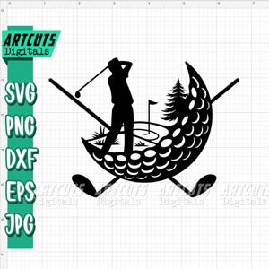 ゴルフSVG、ゴルフ選手のクリップアート、スポーツパパのカットファイル、ゴルファーパパのシャツPNG、父の日、ゴルフコース、クラブトーナメント、ゴルフボール、ゴルフクラブ