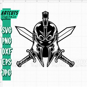 Spartan svg, Warrior svg, Helmet svg, Fighter Dad Clipart, Old Fighter Cutfile, Ancient Soldier, Armor svg, Sword svg, Vikings svg, Walhalla