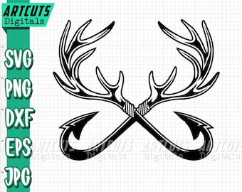 Hunting svg | Fishing svg | Elk Deer Clipart | Antler Dad Shirt png | Hunter Cutfile | Outdoor svg | Fishing Hook | Anchor | Waterfowl Hunt