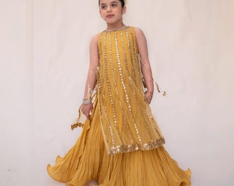 Designer Lehenga-Maxi Lehenga for Kids, Girls and Women - Traditional Pakistani-Indian Dress for her