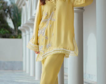 Embroidered Sheesha Silk Salwar Suit – Pakistani Wedding Outfit