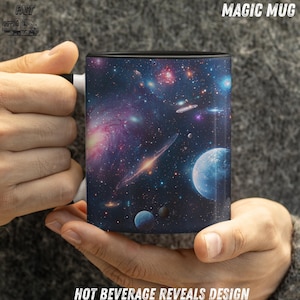 Galaxy Becher, Weltraum-Liebhaber-Geschenk, Weltraum, Weltraumbecher, Color Morphing Becher, 11 Unze