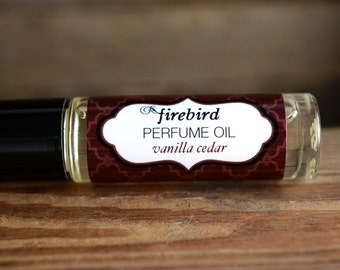 Vanilla Cedar Perfume Oil - vanilla, clove, cedar, incense