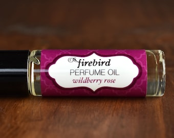 Wildberry Rose Perfume - red rose, raspberry, wild strawberry, orange peel, geranium