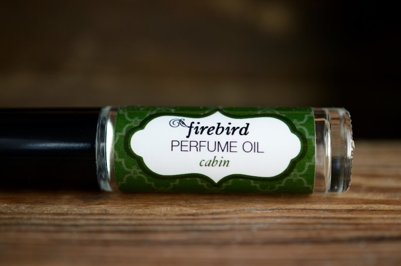 Cabin Perfume Oil Cedar, Fir Needle, Campfire Smoke image 1