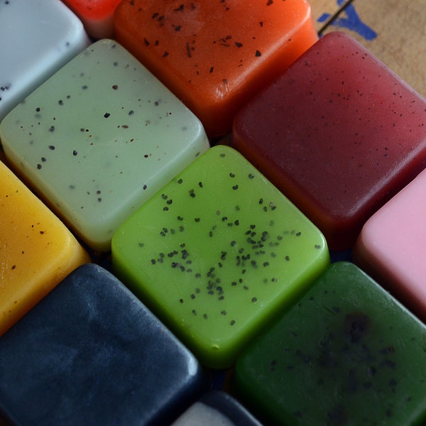 Mini Soaps -  Pick 4 Soap Samples, Handmade Soap, Glycerin Soap