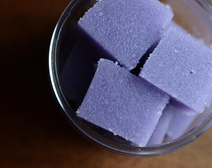 Lavender Wood Sugar Scrub Cubes Sugar Cube Body Scrub Etsy