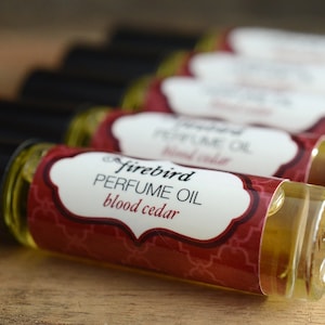 Blood Cedar Perfume Oil, Blood Orange, Patchouli, Cedar image 3