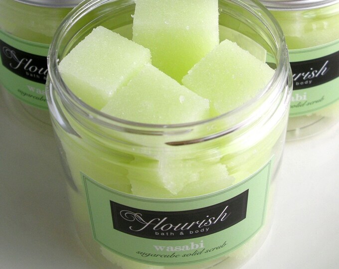 Wasabi Sugar Scrub Cubes Sugar Cube Body Scrub Etsy