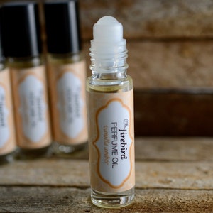 Vanilla Amber Perfume Oil, Sweet Vanilla, Cardamom, Sandalwood Roll On Perfume image 4