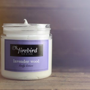 Lavender Wood Body Lotion, Avocado and Shea Butter Lotion