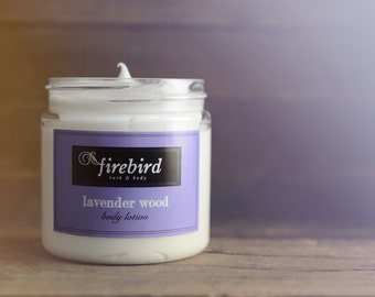 Lavender Wood Body Lotion, Avocado and Shea Butter Lotion