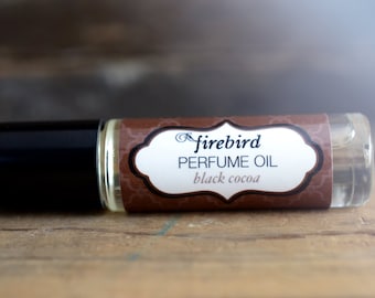Black Cocoa Perfume Oil, Chocolate, Amber, Cedar