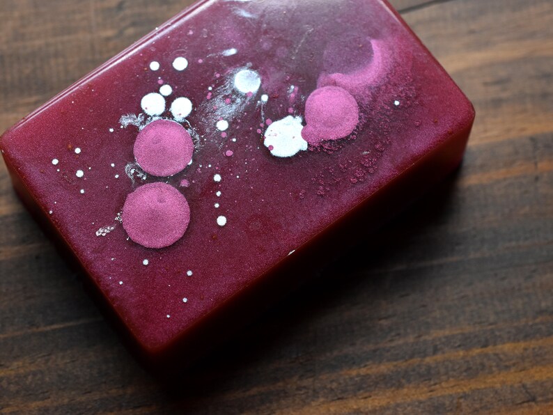 Wildberry Rose Soap red rose, raspberry, wild strawberry, orange peel, geranium image 5