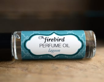 Lagoon Perfume Oil, Sea Moss, Salt Water, Warm Sun, Roll On Perfume - Summer Outdoors - Beach Perfume