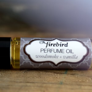 Woodsmoke and Vanilla Perfume Oil -  Firewood, Fir Needle, Vanilla