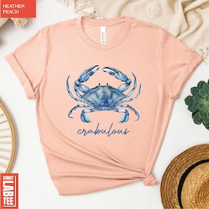 Crabulous Shirt, Blue Crab Shirt, Crabbing Shirt, Sea life Shirt, Beach Shirt, Summer Streetwear, Stay Salty Crab Shirt, Beach Day Outfit afbeelding 5