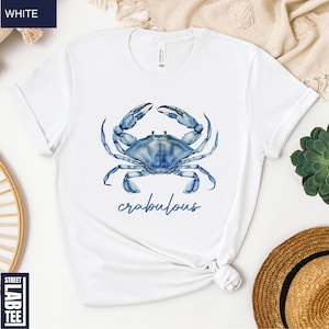 Crabulous Shirt, Blue Crab Shirt, Crabbing Shirt, Sea life Shirt, Beach Shirt, Summer Streetwear, Stay Salty Crab Shirt, Beach Day Outfit afbeelding 1