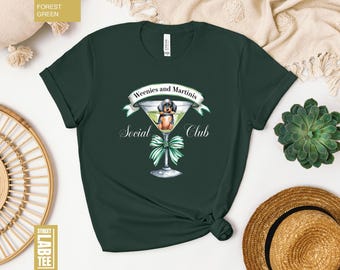 Weenies and Martinis Shirt, Dachshund Gift, Social Club Doxie Mom Gift, Wiener Dog Mom T-Shirt, Dog Lover Gifts, Cocktail Weenies Sweater