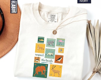 Respect The Locals Comfort Colors® T-Shirt, National Park Shirt, Camping Tee, Gift For Granola Girl Shirt, Nature Lover Top