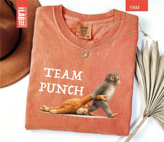 Team Punch Comfort Colors® T-Shirt, Baby Monkey Punch Shirt