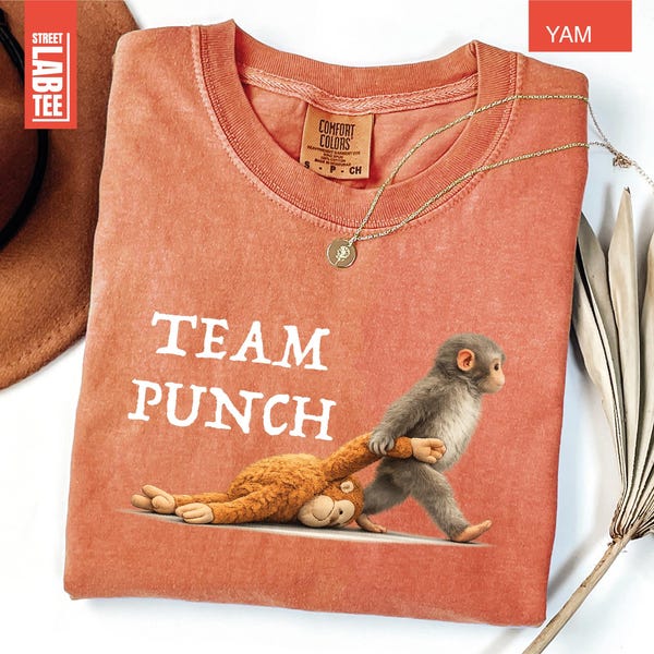 Team Punch Comfort Colors® T-Shirt, Baby Monkey Punch Shirt
