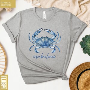 Crabulous Shirt, Blue Crab Shirt, Crabbing Shirt, Sea life Shirt, Beach Shirt, Summer Streetwear, Stay Salty Crab Shirt, Beach Day Outfit afbeelding 6