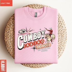 Rodeo Casino and Hotel T-Shirt, Western Tee, Country Music Outfit, Cowgirl Gift, Country Concert Sweater, American Boho Cowgirl Shirt