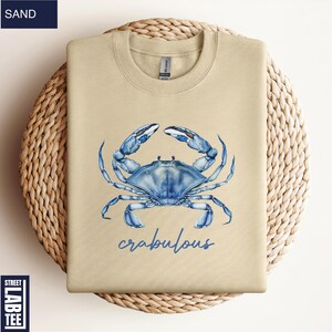 Crabulous Shirt, Blue Crab Shirt, Crabbing Shirt, Sea life Shirt, Beach Shirt, Summer Streetwear, Stay Salty Crab Shirt, Beach Day Outfit afbeelding 2