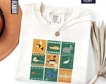 Animal Comfort Colors® T-Shirt, Animal Lover Gifts, Respect The Locals Shirt, Nature Lover Tee, Camping Top