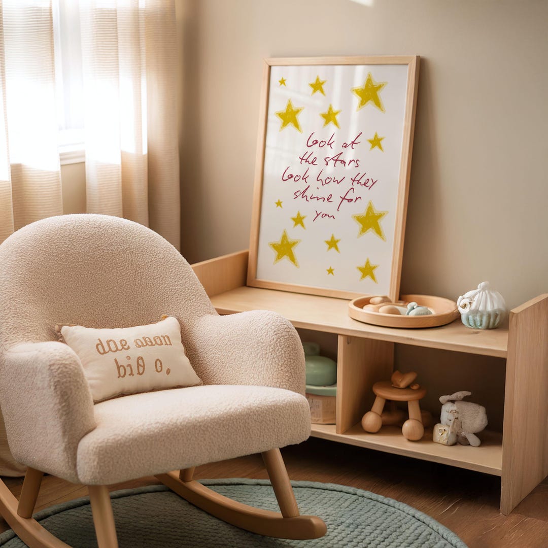 Nursery Wall Print A4 A3 | Kids Wall Art | Baby Room Decor - Etsy