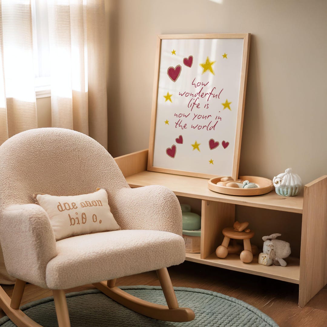 Nursery Wall Print A4 A3 | Kids Wall Art | Baby Room Decor - Etsy