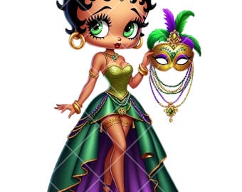 Afroamerykanka Betty - Mardi Gras