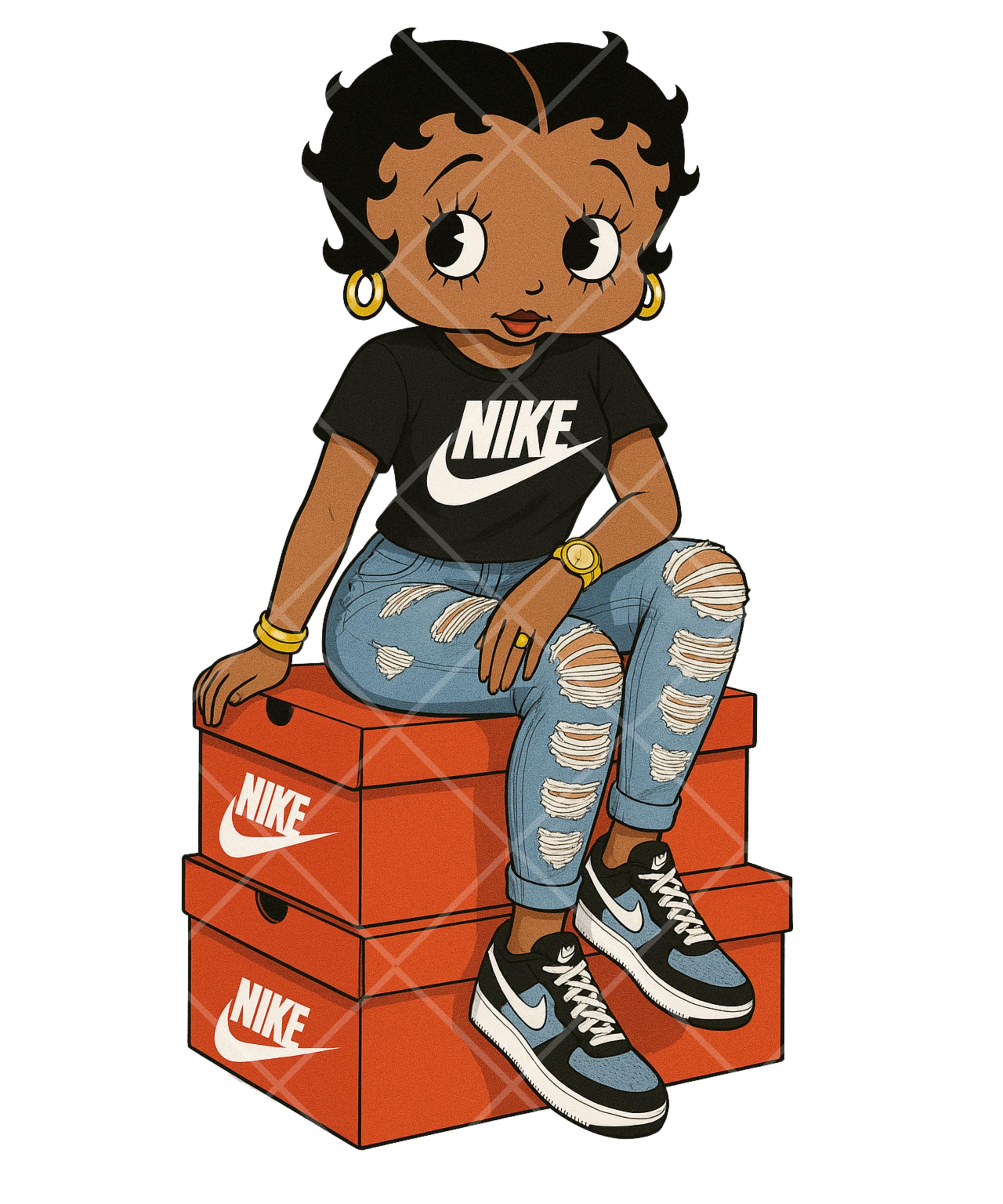 Betty Boop Nike Svg