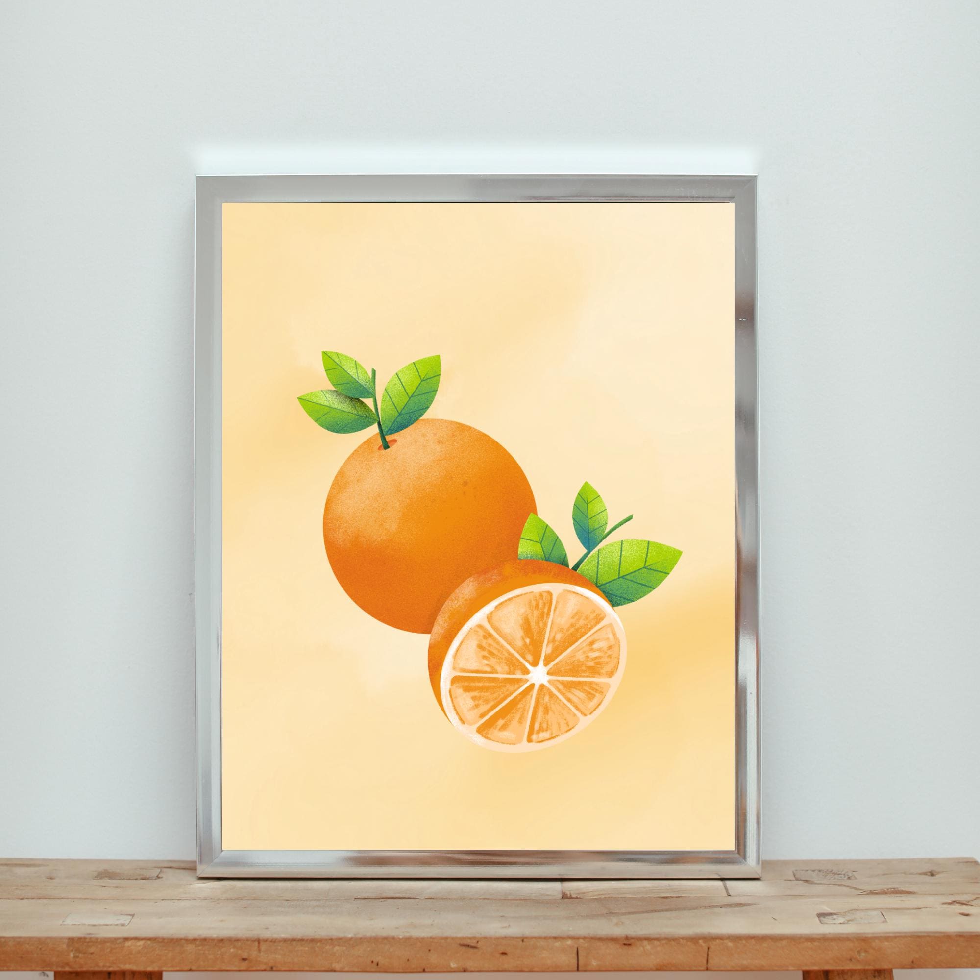 Orange, Printable, Digital Downloadable Wall Art, Trendy Decor, Kitchen ...