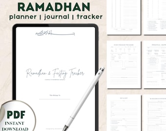Ramadan 2027 Planer | Islamisches Journal | Ibadah-Tracker | Druckbares Ramadan-PDF | Organisator muslimischer Gottesdienste