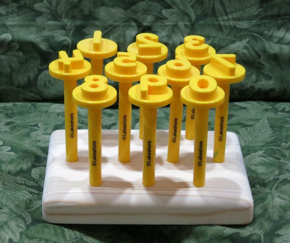 Wooden Holder for Lakeshore Number Playdough Stampers Set Etsy