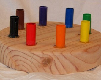 Wooden Marker Holder fits 8 Crayola Markers