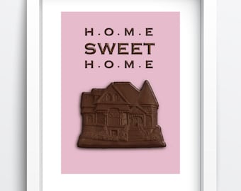 Home SWEET Home Print  - 50% off SALE - Size: 5 x 7 to 8.5 x 11 inches