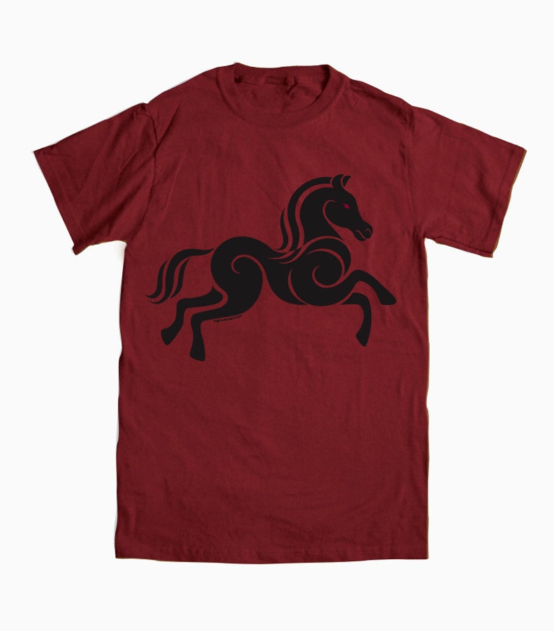 Horse Logo T-shirt Ruby Red - Large