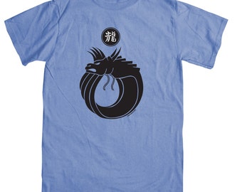 Dragon Logo on Blue T-shirt