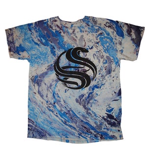 Year of the Serpent (Snake) -  Blue Tye Dye T-shirt
